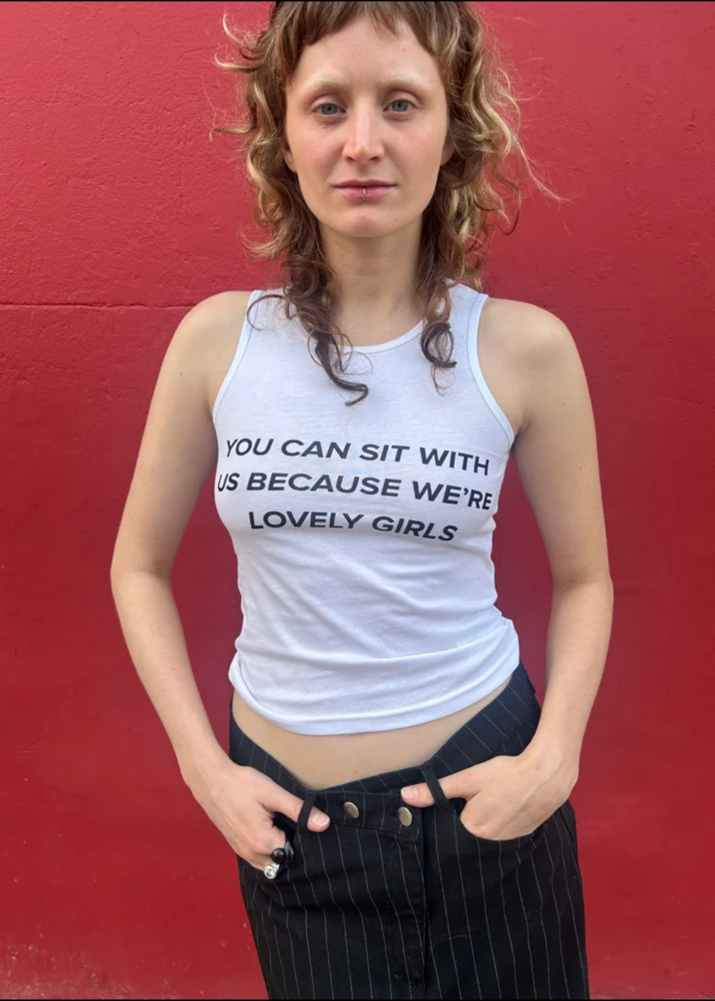 Ella Dobart | "You can sit with us because we're lovely girls" Screen Printed Vest